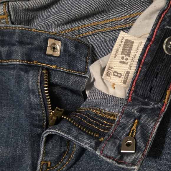 Girls Size 8 Classic Blue Denim Jeans Set Of 3 - Picture 2 of 12